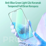 ALLY İPhone 12 Pro Max Anti -Blue Green Light Göz Korumalı Tempered Fu