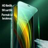 ALLY İPhone 12 Pro Max Anti -Blue Green Light Göz Korumalı Tempered Fu