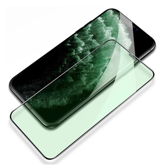 ALLY İPhone 11 Pro Max Anti -Blue Green Light Göz Korumalı Tempered Fu