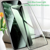 ALLY İPhone 11 Pro Max Anti -Blue Green Light Göz Korumalı Tempered Fu