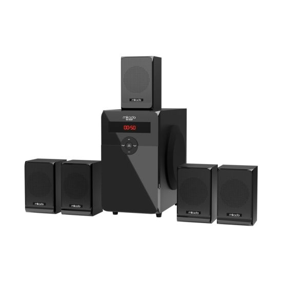 MIKADO MD-582BT, 110W, 5+1, Masaüstü, USB/SD/FM/Bluetooth, Siyah Kasa,