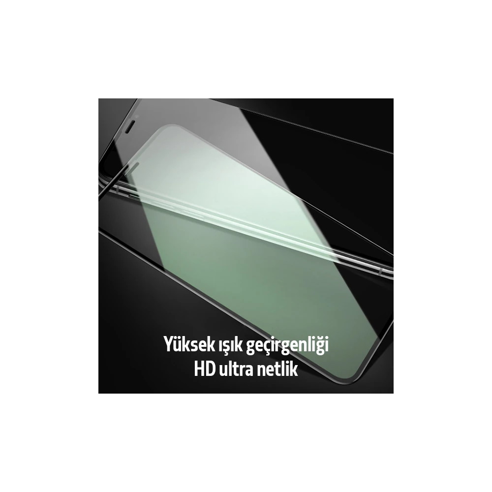 ALLY İPhone 11 -XR Anti -Blue Green Light Göz Korumalı Tempered Full E