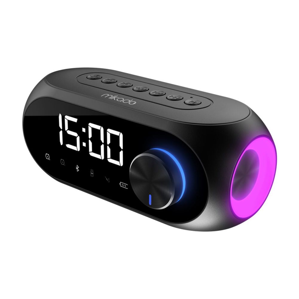 MIKADO MD-W7, Siyah, 5W, FM Radyo, USB, AUX, Bluetooth, Kablosuz, Taşı