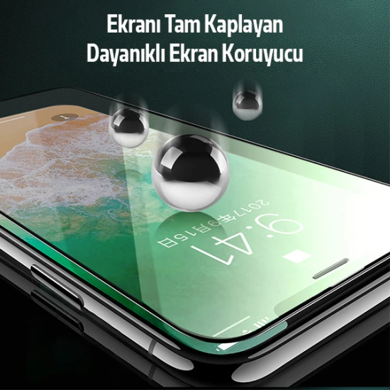 ALLY İPhone 11 -XR Anti -Blue Green Light Göz Korumalı Tempered Full E