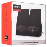 SNOPY SN-84, 4W, 1+1, Masa Üstü, USB, SPEAKER (Siyah)
