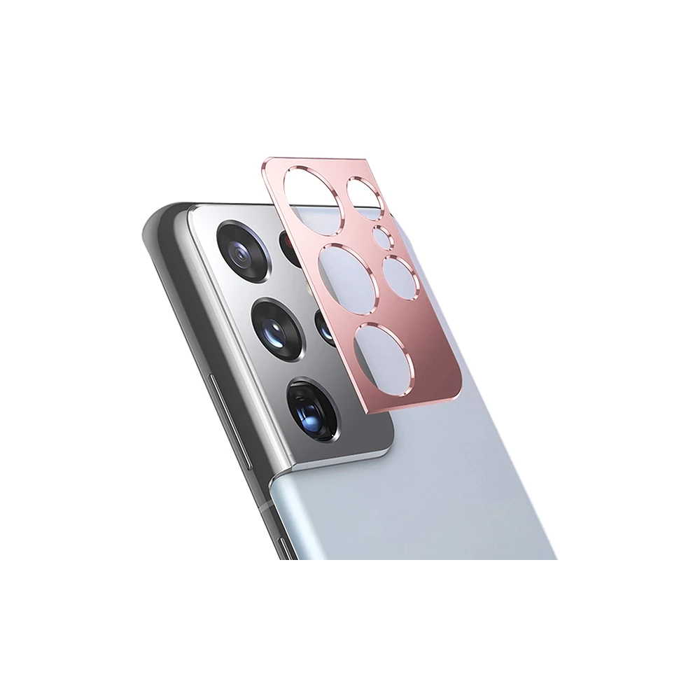 SM Galaxy S21 Ultra 3D Metal Kamera Koruyucu Metal Lens