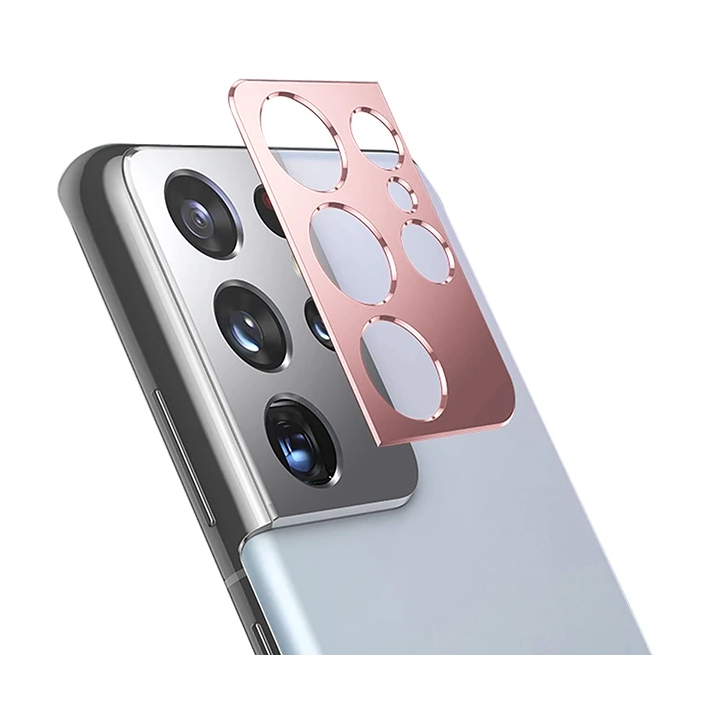 SM Galaxy S21 Ultra 3D Metal Kamera Koruyucu Metal Lens