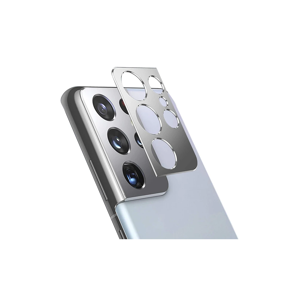 SM Galaxy S21 Ultra 3D Metal Kamera Koruyucu Metal Lens