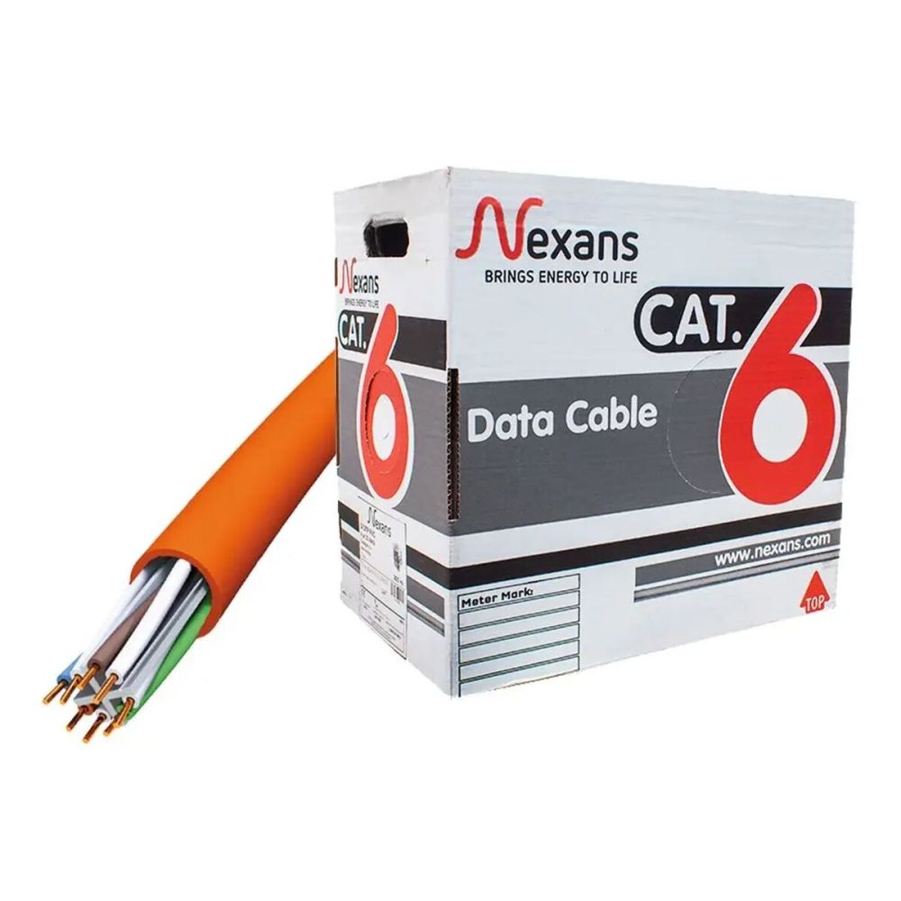 NEXANS NEX1611TFA, TURUNCU, CAT6, 305M, 23AWG (0,58mm), UTP, %100 Bakı