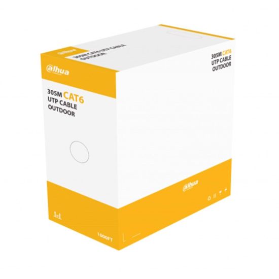 DAHUA DH-PFM920-6UN, CAT6 305m, 24AWG 0.53mm, UTP, %100 Bakır, OutDoor