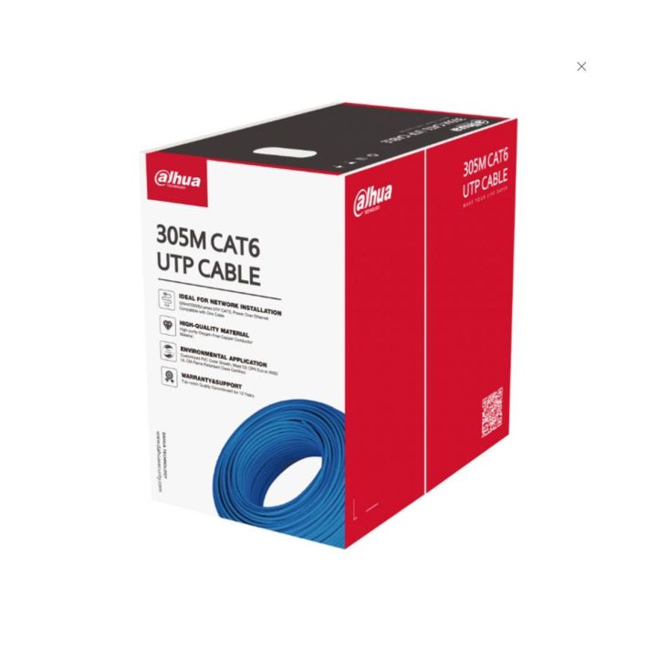 DAHUA DH-PFM923I-6UN-C, CAT6 305m, 24AWG 0.53mm, UTP, %100 Bakır, LSZH