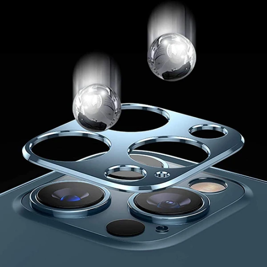 İPhone 12 3D Metal Kamera Koruyucu Metal Lens