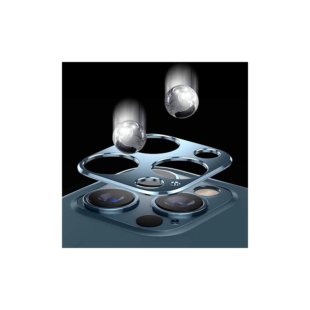İPhone 12 3D Metal Kamera Koruyucu Metal Lens