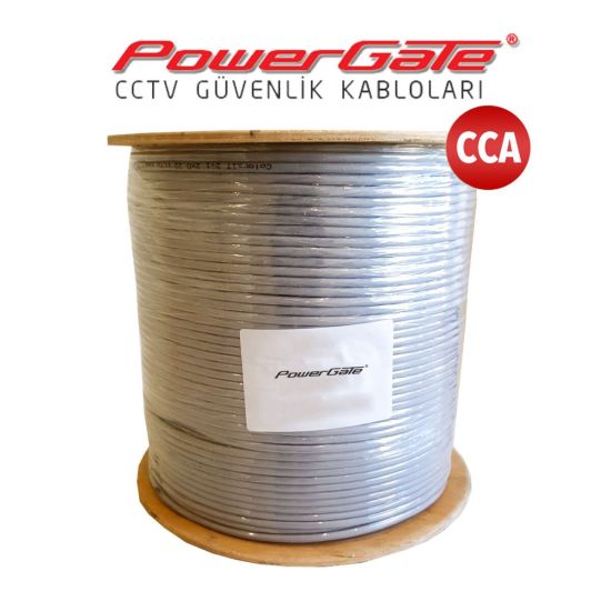 PowerGate CELL 250mt, 2+1 (2x0,22+0,25) CCA %40 Bakır Alışımlı,CCTV Gü