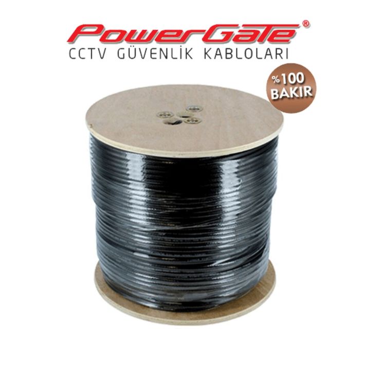 PowerGate OUT 250mt, 2+1 (2x0,50+0,33) %100Bakır, DIŞ ORTAM, CCTV Güve