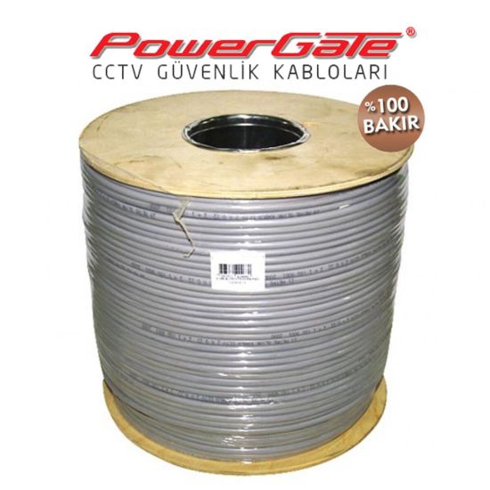 PowerGate PRO 500mt, 2+1 (2x0,50+0,33) %100Bakır, CCTV Güvenlik Kablos