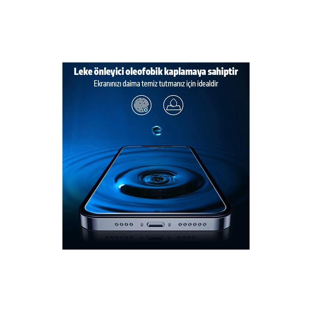 İPhone 12 Mini Privacy Gizli Hayalet Tempered Cam Ekran Koruyucu