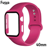 ALLY Apple Watch 4-5-6 40mm Silikon Kordon Kayış ve Ekran Koruyucu Kıl