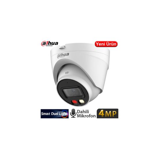 DAHUA IPC-HDW1431V-SA, 4Mpix, 2,8mm Lens, H265+, 30Mt Gece Görüşü, Dua