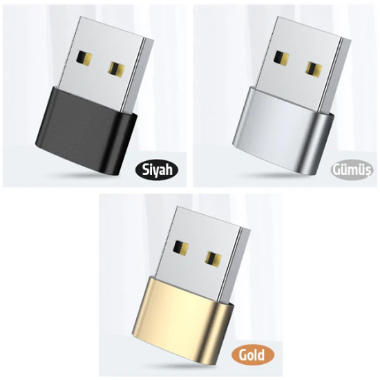 ALLY USB to Type-C Dişi Çevirici Dönüştürücü Adaptör