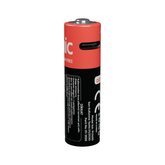 ASONIC PL1400, AA, Şarjlı Pil, 1.5Volt, 1400mAh/2600mwh, Type-C ile Ko