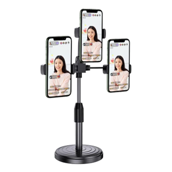 Ally Tripod Üçlü Telefon Tutucu Stand Youtuber Canlı Yayın Selfie Tikt