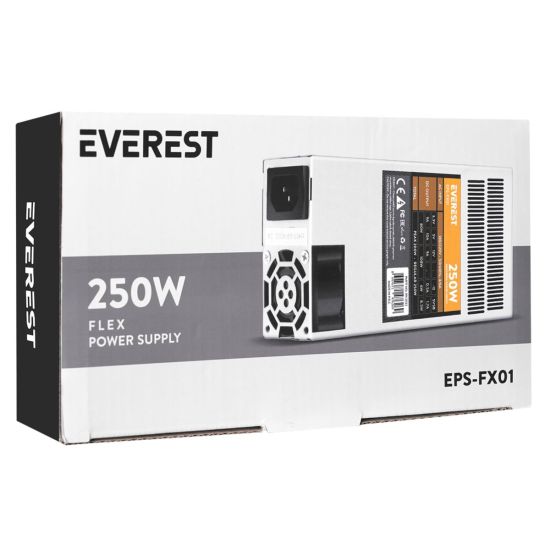 Everest EPS-FX01, Peak 250W, 4cm Fan, İnce Uzun, 41 x 81 x 150mm, Flex