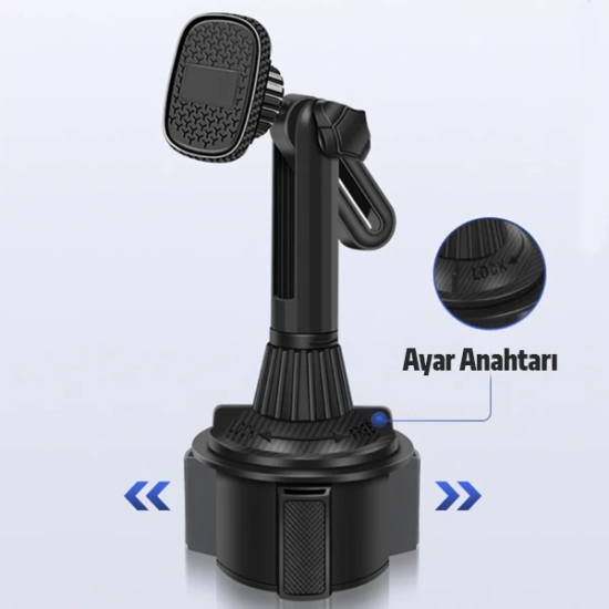 Ally 360 Derece Döner Manyetik Araç Içi Telefon Tutucu - Bardak Tutucu