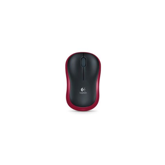 LOGITECH 910-002237, M185 Kırmızı, USB Nano 2,4G Kablosuz, 1000dpi, Op