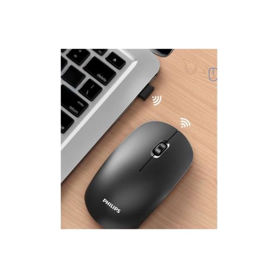 PHILIPS SPK7315B, Siyah, USB Nano 2,4Gh Kablosuz, 1200dpi, Optic, 3 Tu