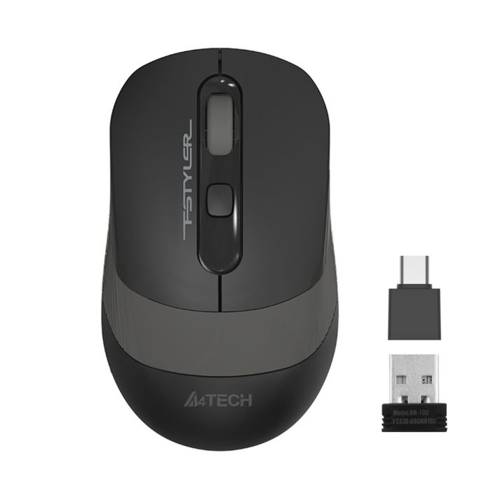 A4 TECH FG10CS AIR2, Grey, SILENT, FSTYLER, 2,4Ghz Kablosuz, USB-C den