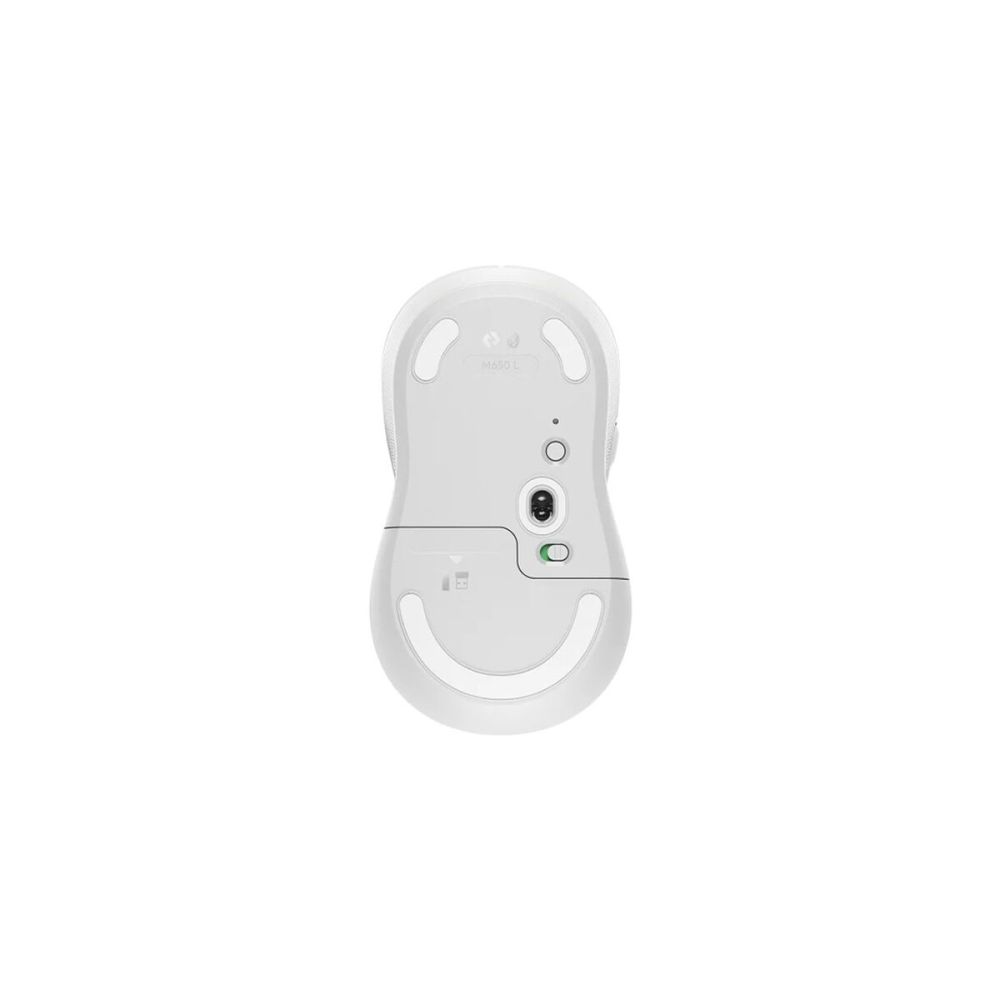 LOGITECH 910-006238, M650L Signature, Beyaz, Sağ El, USB Nano 2,4G Kab