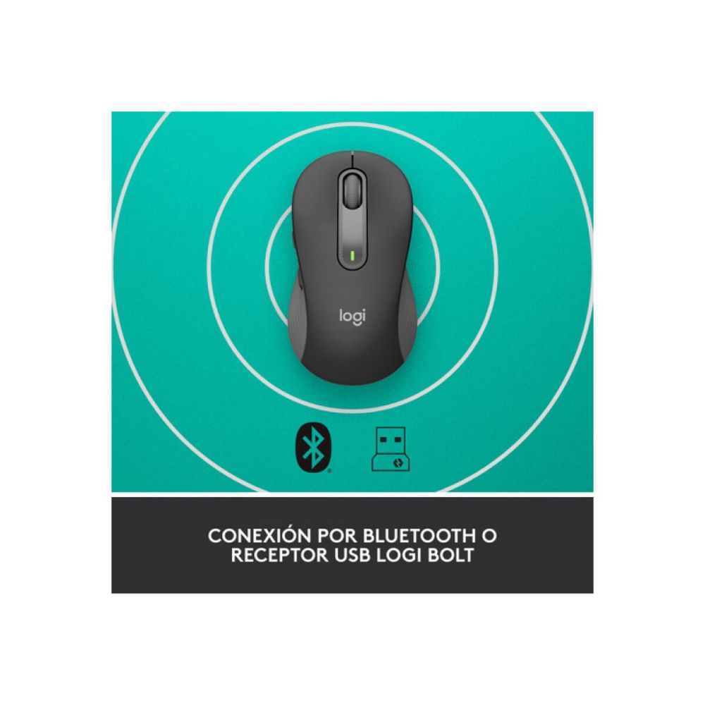 LOGITECH 910-006253, M650 Signature, Siyah, Sağ El, USB Nano 2,4G Kabl