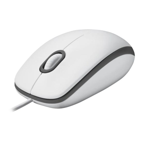 LOGITECH 910-006764, M100 Beyaz, USB Kablolu, 1000dpi, Optik, 3 Tuşlu,