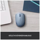 LOGITECH 910-006866, M171 BlueGrey, USB Nano 2,4G Kablosuz, 1000dpi, O