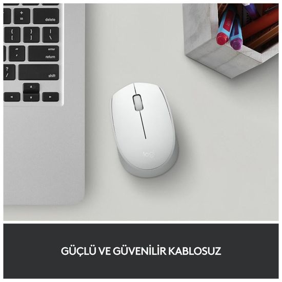 LOGITECH 910-006867, M171 White, USB Nano 2,4G Kablosuz, 1000dpi, Opti