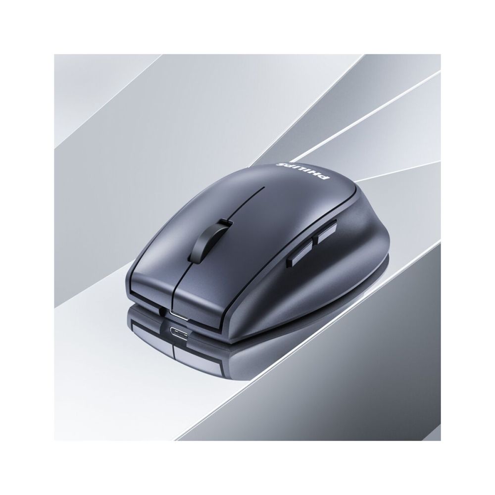 PHILIPS SPK7627K, Gri, USB Nano 2,4Gh ve Bluetooth Kablosuz, 1600dpi, 