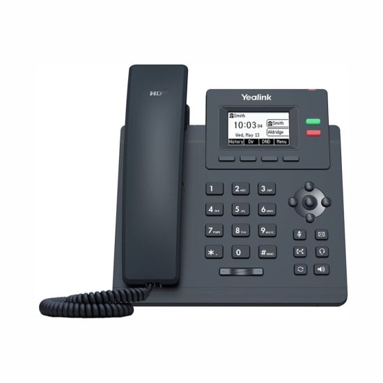 YEALINK SIP-T30P, Masaüstü, Kablolu IP TELEFON, Siyah, 2.3" Siyah