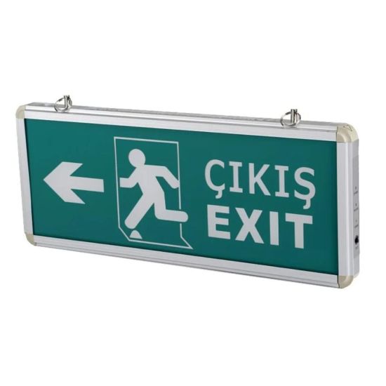 Cata 9170 Ledli Exit Çıkış Armatürü 3 Saat Akülü