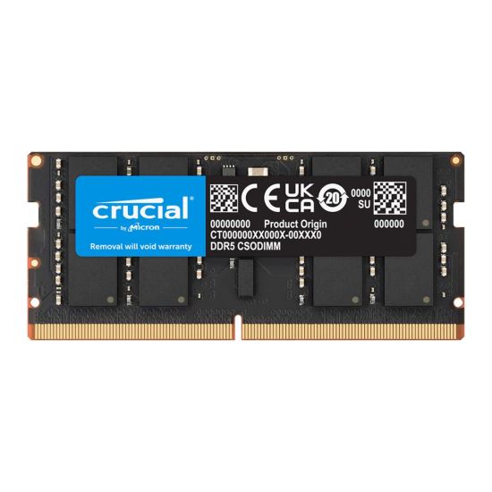CRUCIAL CT16G64C52CS5, 16Gb, 6400Mhz, DDR5, CL52, SODIMM, Notebook RAM