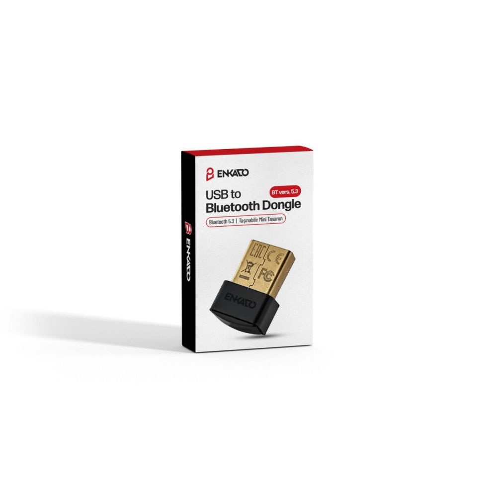 ENKADO EKD-UB100, Bluetooth V5.3, USB Adaptör, Kompakt ve Taşınabilir 