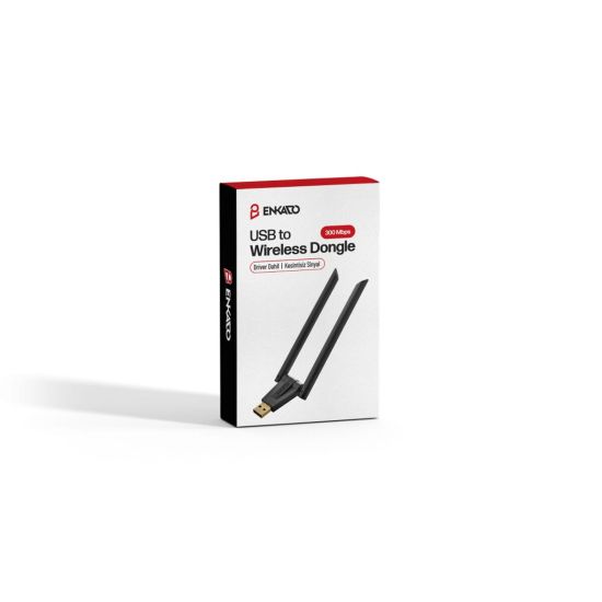 ENKADO EKD-UW91, 300Mbp, 2.4Ghz, 2dBi Harici Anten, USB2.0, WIRELESS E