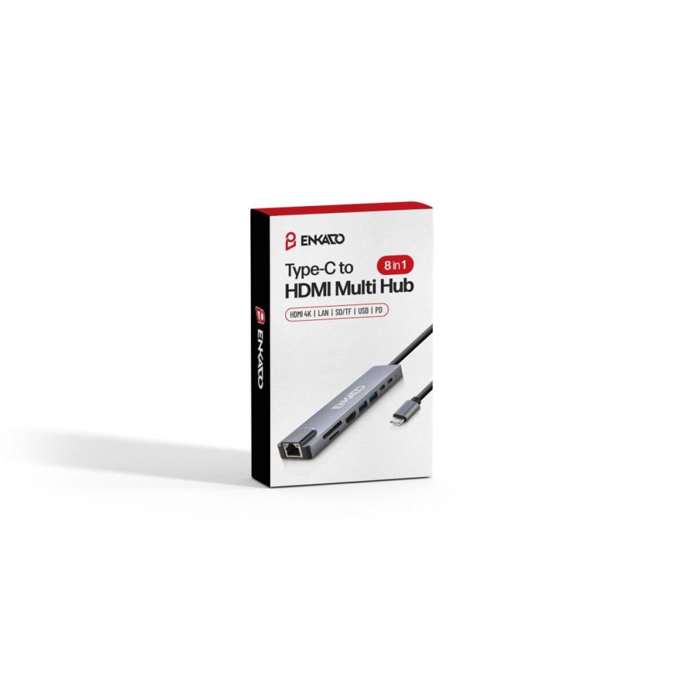 ENKADO EKD-TP42, Type-C to To HDMI, 2PD, 2 USB 2.0 HDMI 4K + SD/TF, Et