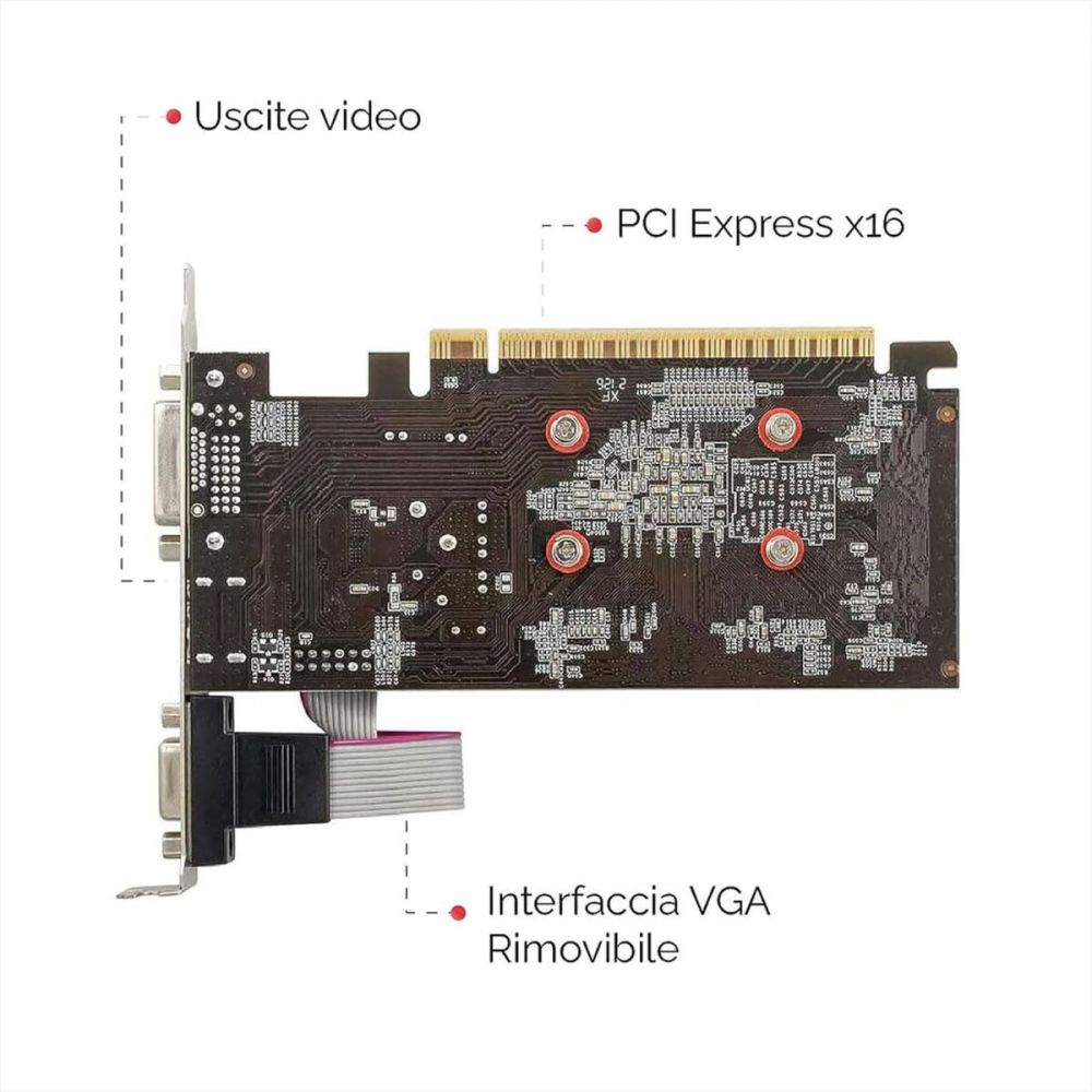 PELADN Radeon R5 230, 2Gb, GDDR3, 64Bit, 1xD-Sub, 1xDVI, 1xHDMI Ekran 