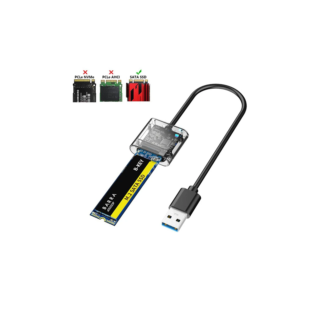 ALLY M.2 Sata USB 3.0 Gen1 SSD Harddisk Kutusu M.2 NGFF- JMS578