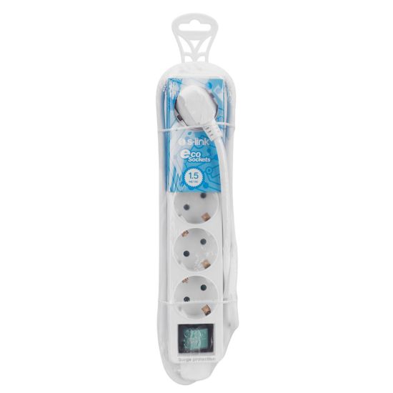 S-LINK SPG-F05, 5 Soket, Akım Korumalı Priz, 1.5Mt Kablo, 306 Joule (B