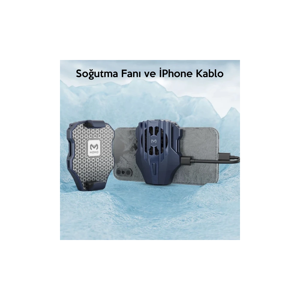 MEMO DL02 Telefonu Soğutma Fanı Radyatör (İPhone Kablo İle)
