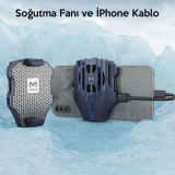 MEMO DL02 Telefonu Soğutma Fanı Radyatör (İPhone Kablo İle)