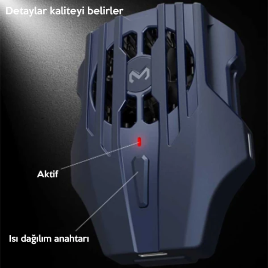 MEMO DL02 Telefonu Soğutma Fanı Radyatör (İPhone Kablo İle)