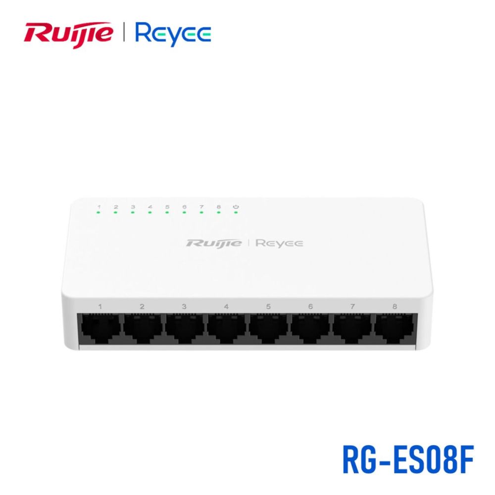 RUIJIE REYEE RG-ES08F 8 Port MegaBit Switch Plastik Kasa
